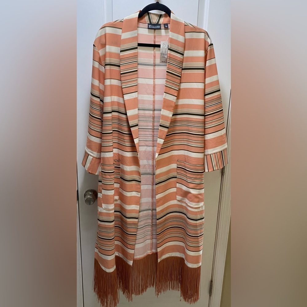 7th Avenue Design Studio New York & Company Fringe Kimono NWT